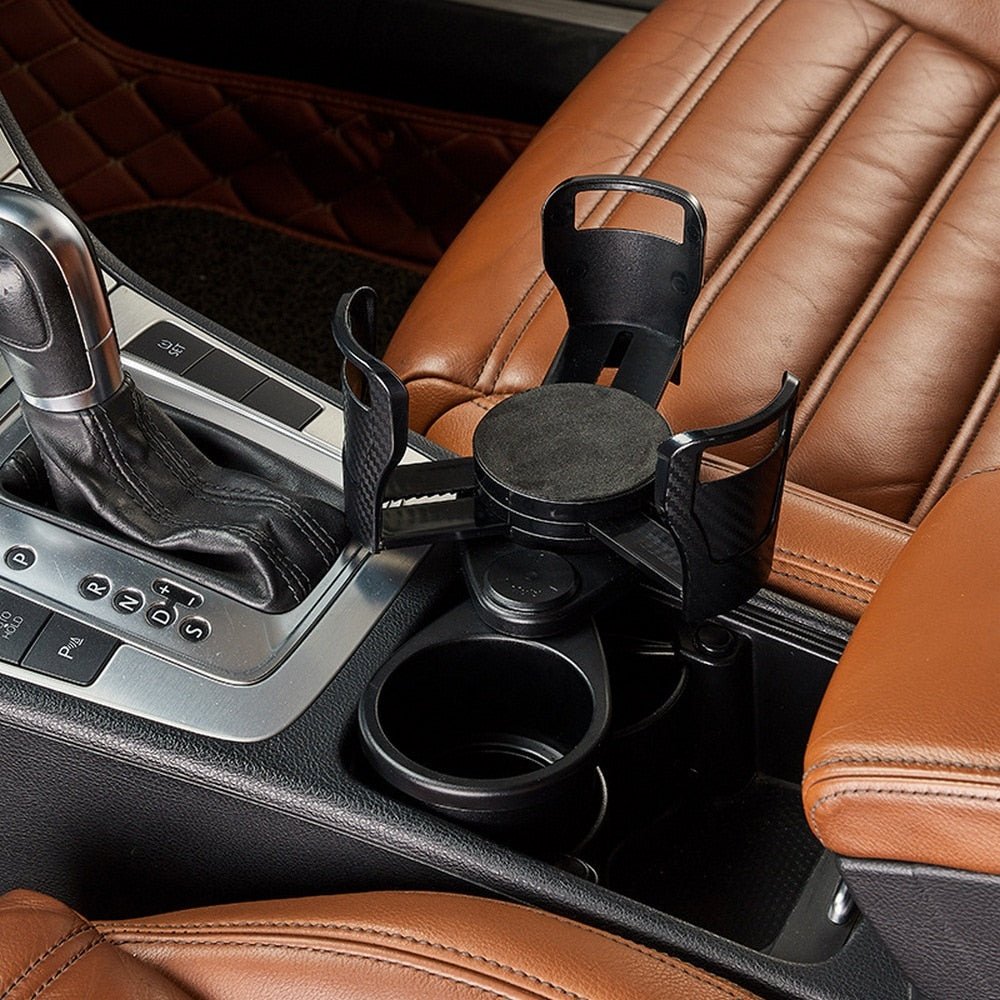 2-in-1 Car Cup Holder | Rotating Dual Cup Holder Expander-Vestioflux