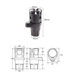 2-in-1 Car Cup Holder | Rotating Dual Cup Holder Expander-Vestioflux
