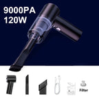 Cordless Handheld Car Vacuum Cleaner | Rechargeable with Transparent Dust Chamber-Vestioflux