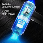 Cordless Handheld Car Vacuum Cleaner | Rechargeable with Transparent Dust Chamber-Vestioflux