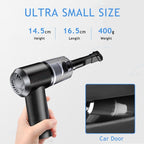 Cordless Handheld Car Vacuum Cleaner | Rechargeable with Transparent Dust Chamber-Vestioflux