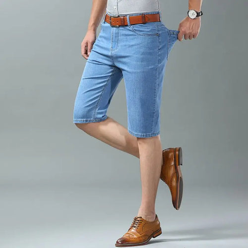 Men's Denim Jean Shorts for Casual Summer Wear-Vestioflux