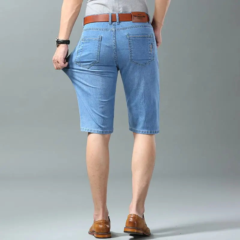 Men's Denim Jean Shorts for Casual Summer Wear-Vestioflux