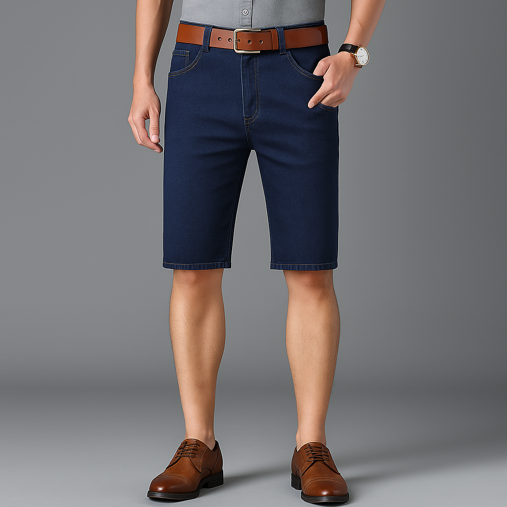 Men's Denim Jean Shorts for Casual Summer Wear-Vestioflux