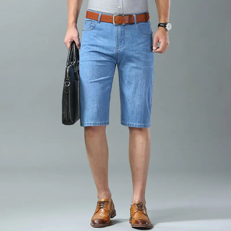 Men's Denim Jean Shorts for Casual Summer Wear-Vestioflux