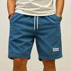 Men's Drawstring Casual Corduroy Shorts-Vestioflux