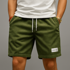 Men's Drawstring Casual Corduroy Shorts-Vestioflux