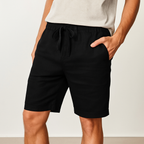 Men's Drawstring Casual Linen Shorts-Vestioflux