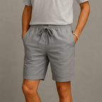 Men's Drawstring Casual Linen Shorts-Vestioflux