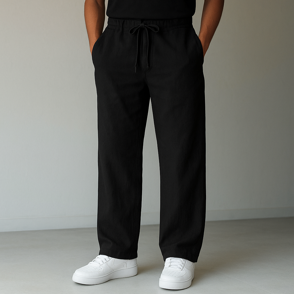Men's Linen Casual Pants-Vestioflux