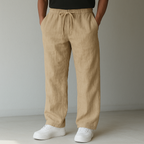Men's Linen Casual Pants-Vestioflux