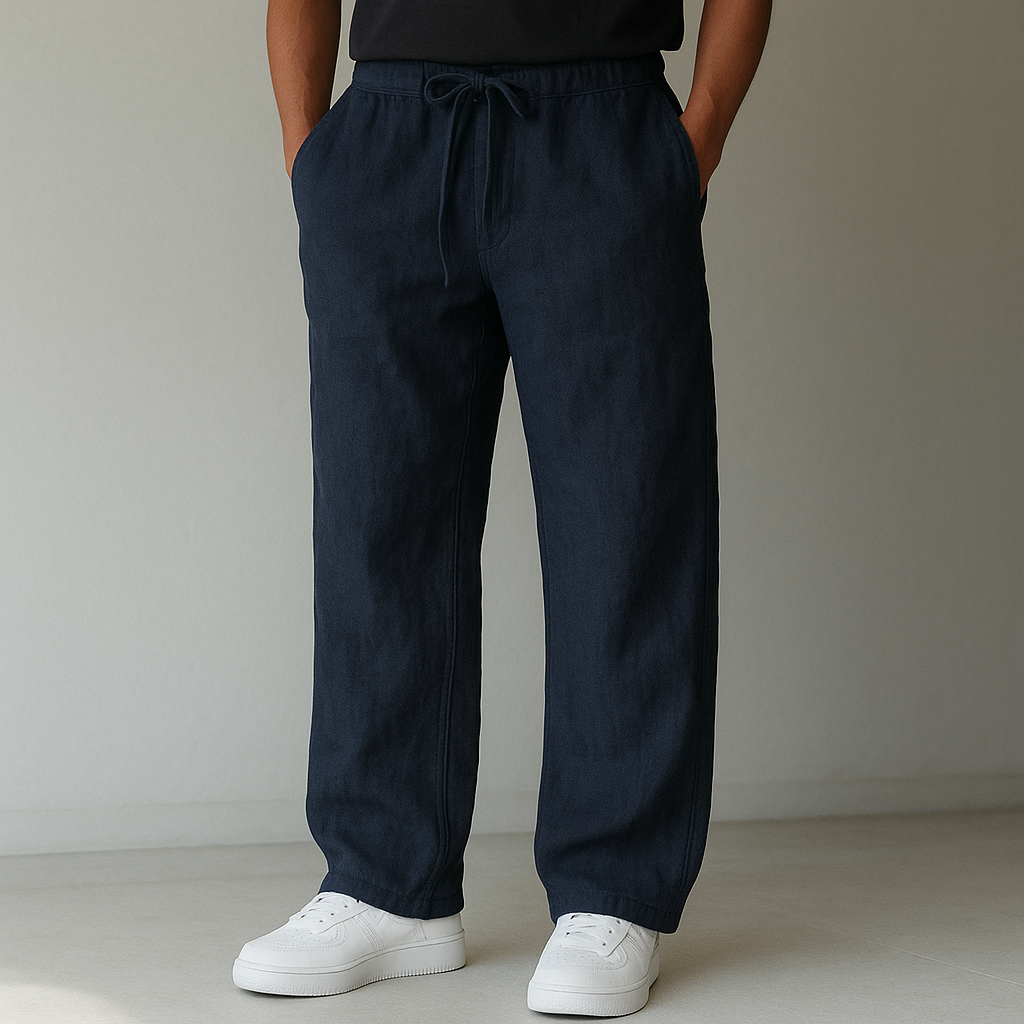 Men's Linen Casual Pants-Vestioflux