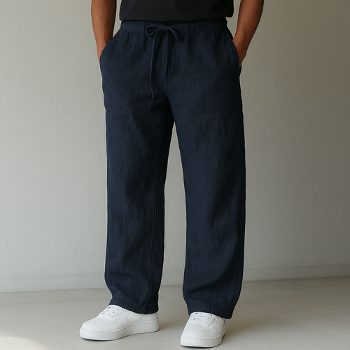 Men's Linen Casual Pants-Vestioflux