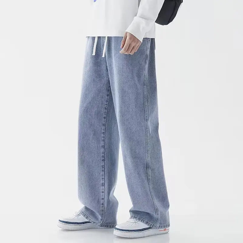 Men's Relaxed Fit Denim Jeans-Vestioflux