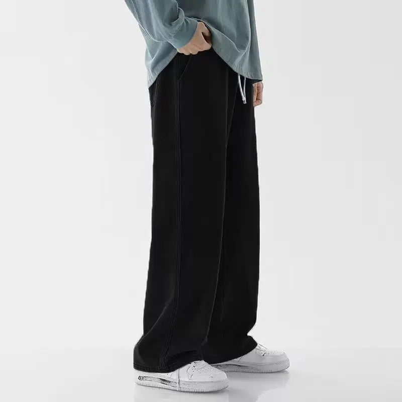 Men's Relaxed Fit Denim Jeans-Vestioflux