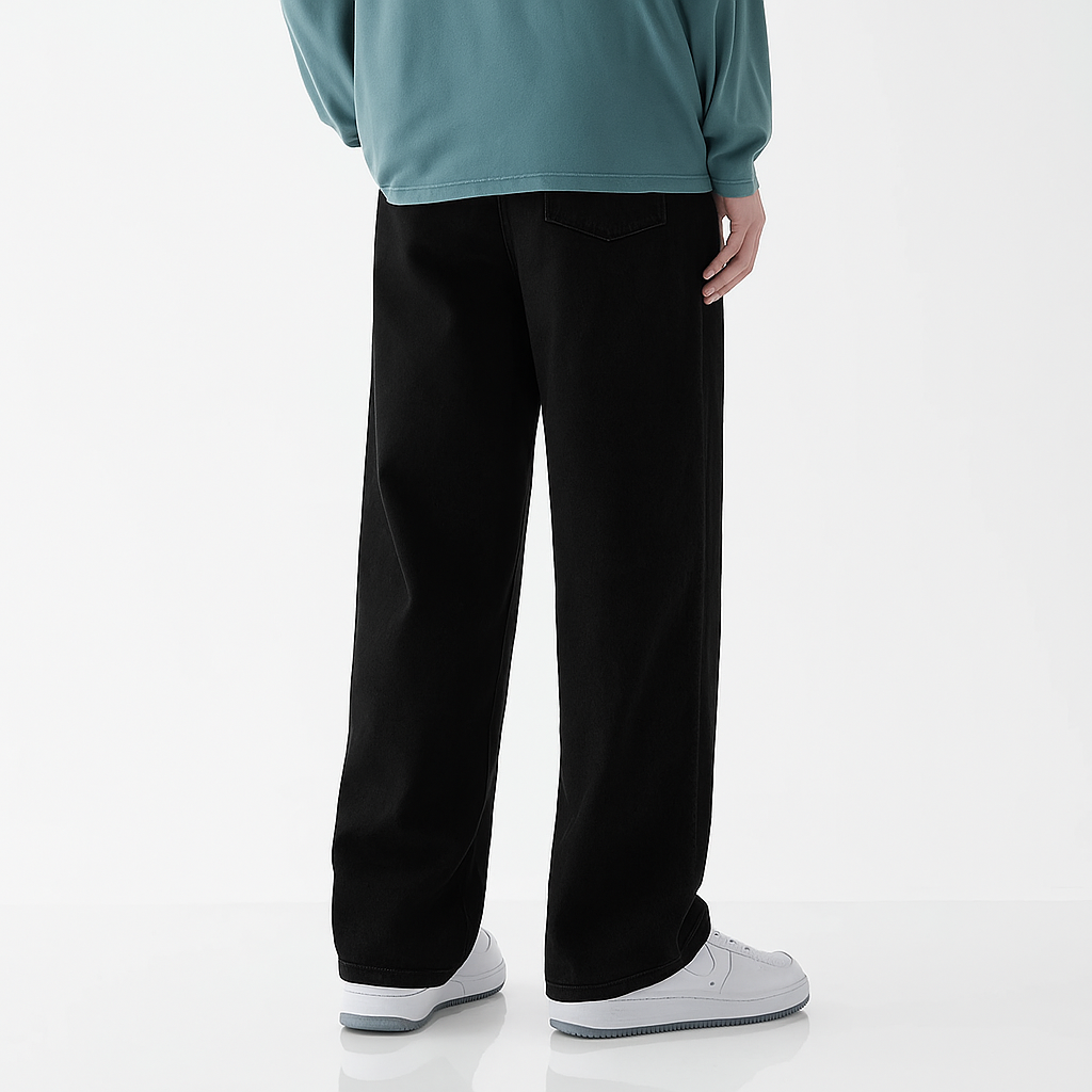 Men's Relaxed Fit Denim Jeans-Vestioflux