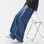 Men's Relaxed Fit Denim Jeans-Vestioflux