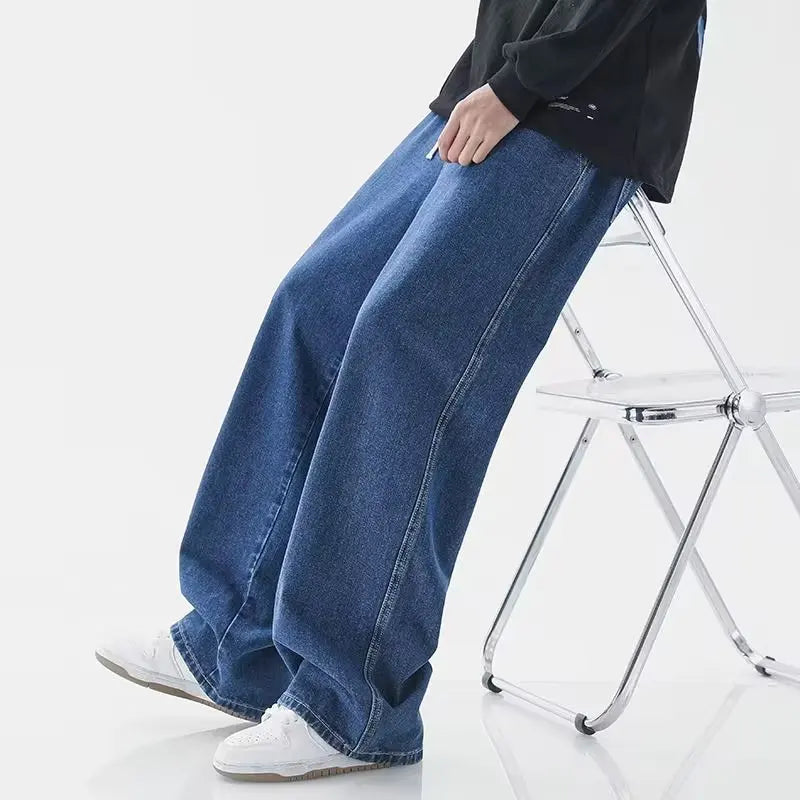 Men's Relaxed Fit Denim Jeans-Vestioflux