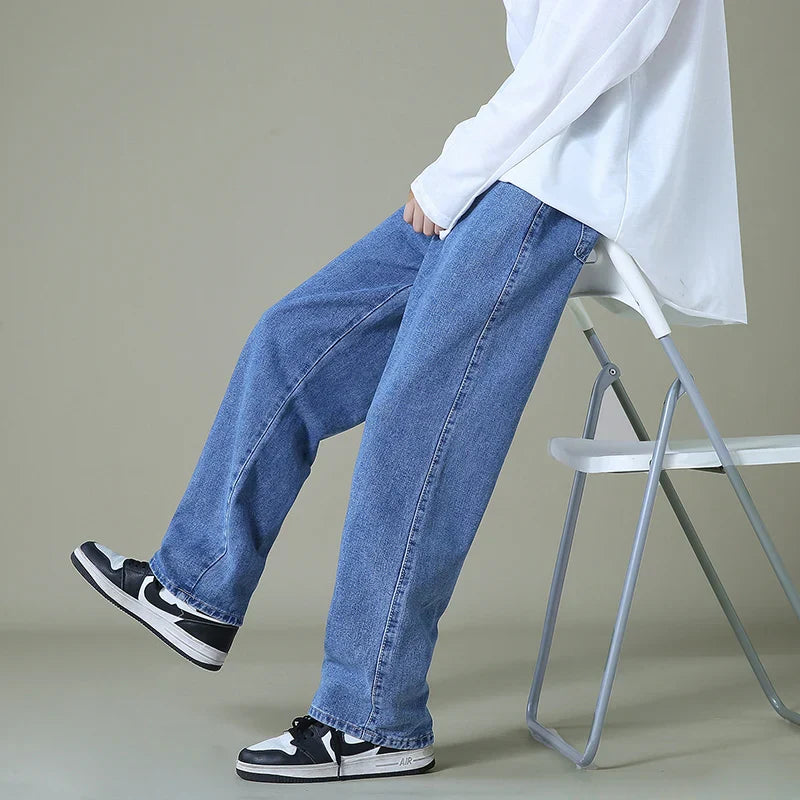 Men's Relaxed Fit Handstitched Denim Jeans-Vestioflux