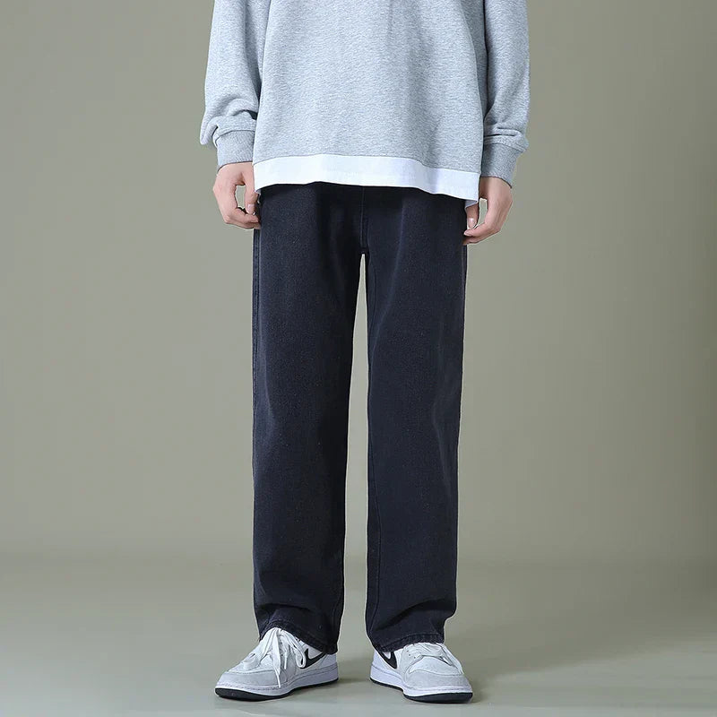 Men's Relaxed Fit Handstitched Denim Jeans-Vestioflux