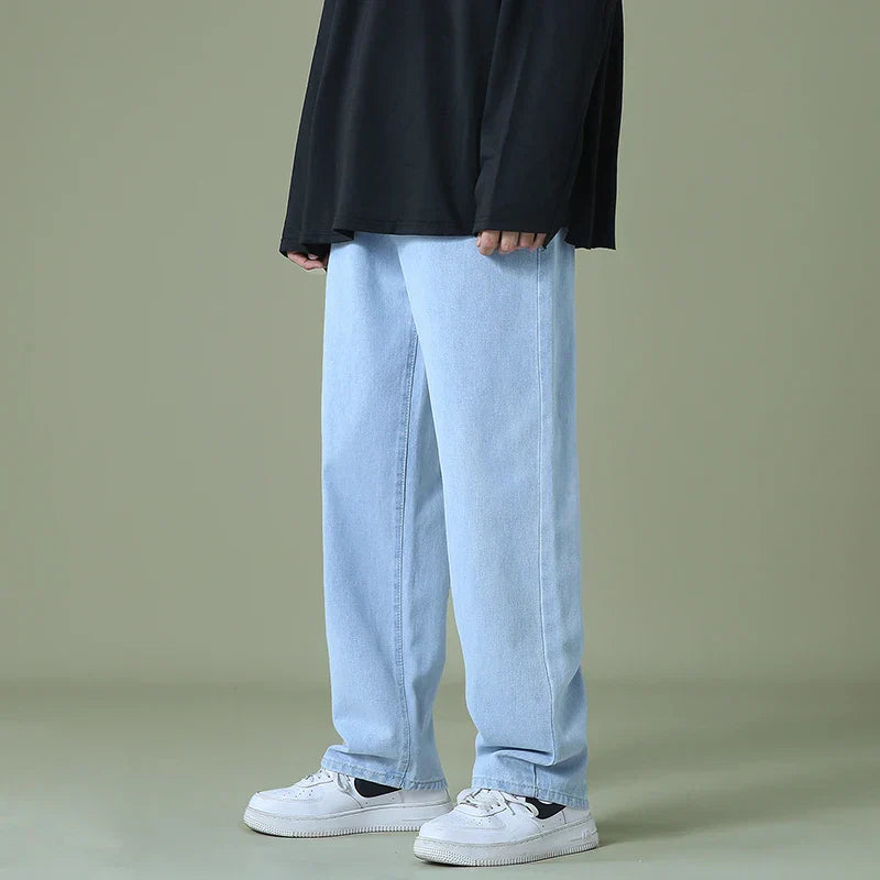Men's Relaxed Fit Handstitched Denim Jeans-Vestioflux