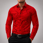 Men's Silk Button-Up Shirt-Vestioflux