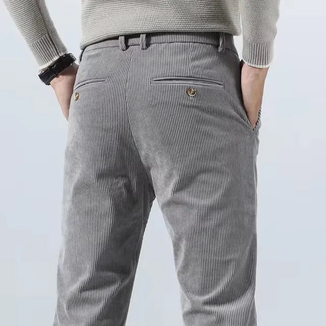 Men's Slim Fit Chino Pants – Tapered Dress Trousers-Vestioflux
