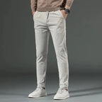 Men's Slim Fit Chino Pants – Tapered Dress Trousers-Vestioflux