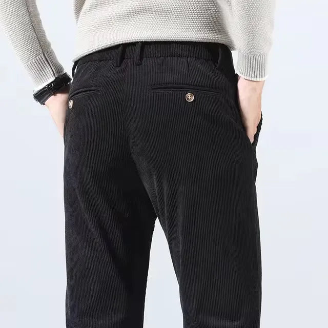 Men's Slim Fit Chino Pants – Tapered Dress Trousers-Vestioflux