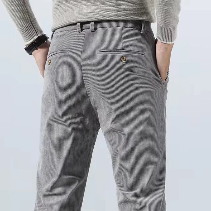 Men's Slim Fit Chino Pants – Tapered Dress Trousers-Vestioflux