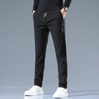 Men's Slim Fit Cotton Trousers-Vestioflux