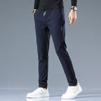 Men's Slim Fit Cotton Trousers-Vestioflux