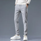 Men's Slim Fit Cotton Trousers-Vestioflux
