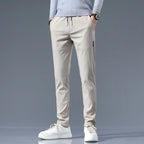 Men's Slim Fit Cotton Trousers-Vestioflux