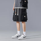 Men's Utility Cargo Shorts with Pockets-Vestioflux