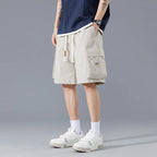 Men's Utility Cargo Shorts with Pockets-Vestioflux