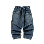 Men's Wide-Leg Relaxed Fit Denim Jeans-Vestioflux