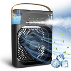 Portable USB Air Cooling Fan | Dual Fan & Mist Cooling Function-Vestioflux