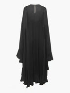 Women's Chiffon Cape Sleeve Maxi Evening Dress-Vestioflux