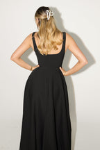 Women's Elegant Midi Dress-Vestioflux