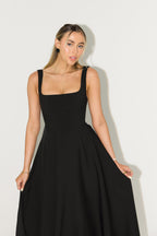 Women's Elegant Midi Dress-Vestioflux