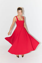 Women's Elegant Midi Dress-Vestioflux