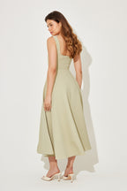 Women's Elegant Midi Dress-Vestioflux