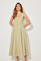 Women's Elegant Midi Dress-Vestioflux