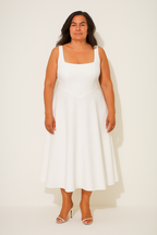 Women's Elegant Midi Dress-Vestioflux