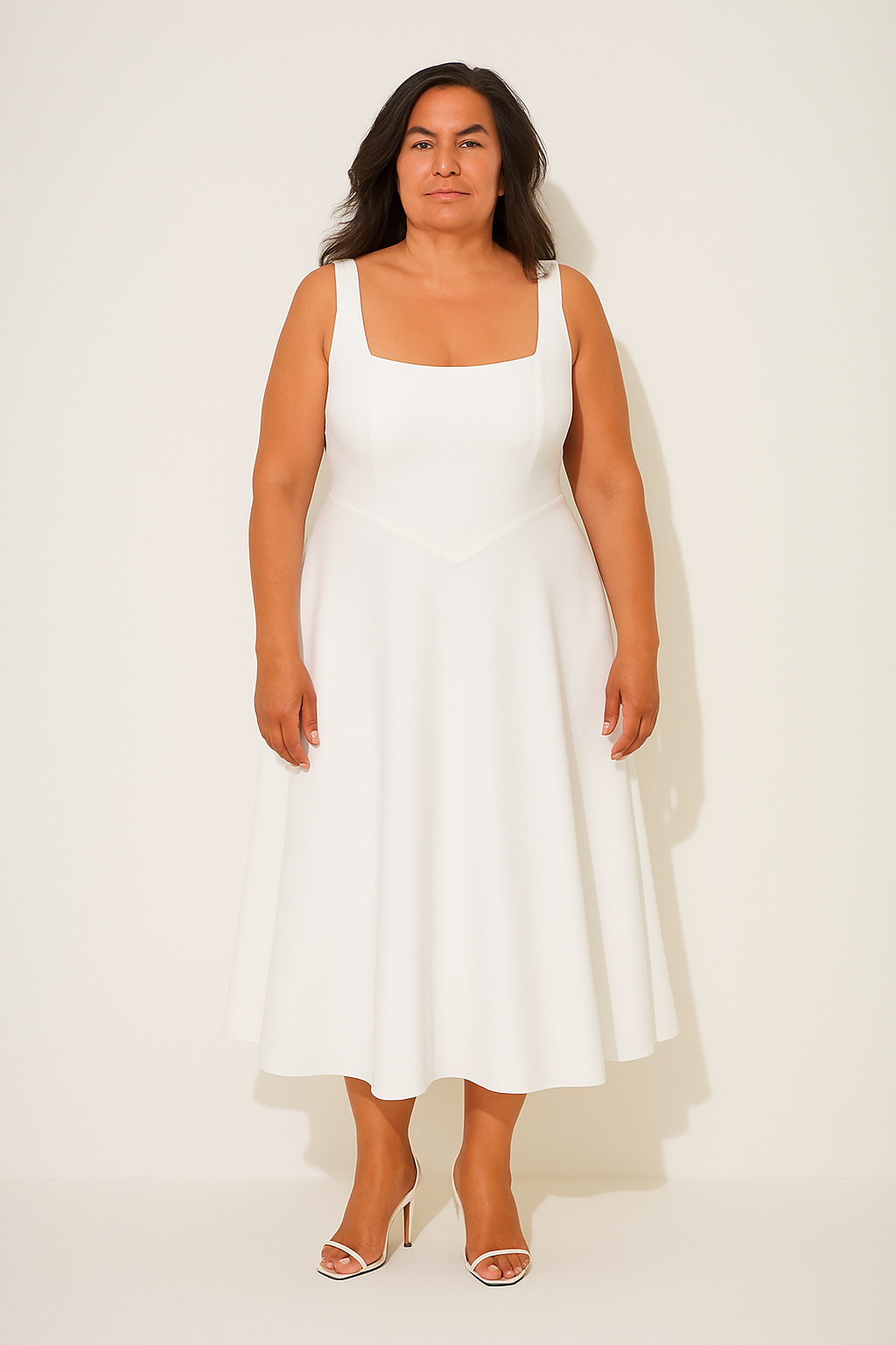 Women's Elegant Midi Dress-Vestioflux