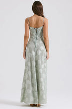 Women's Elegant Open Back Maxi Dress-Vestioflux