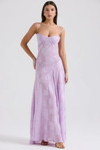 Women's Elegant Open Back Maxi Dress-Vestioflux
