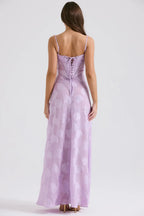 Women's Elegant Open Back Maxi Dress-Vestioflux