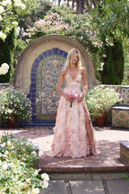 Women's Elegant Printed Maxi Dress-Vestioflux